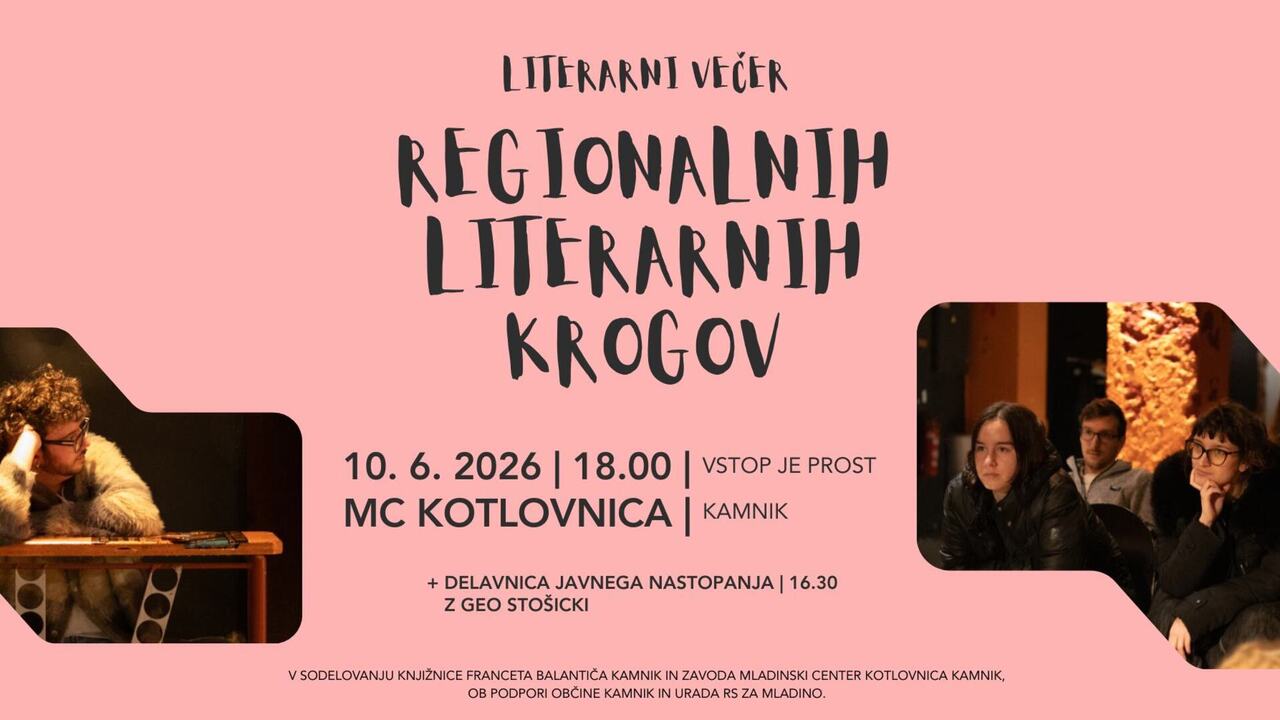 Literarni večer regionalnih literarnih krogov