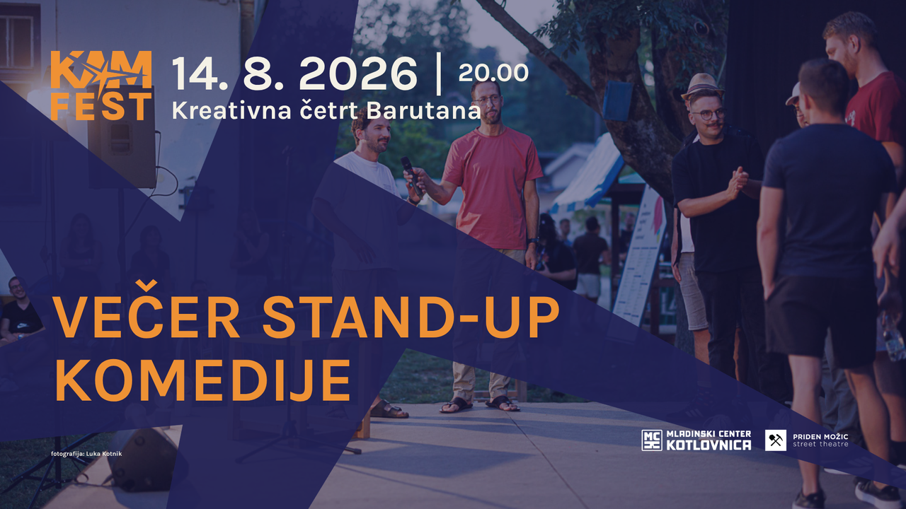 Večer stand up komedije | Kreativna četrt Barutana